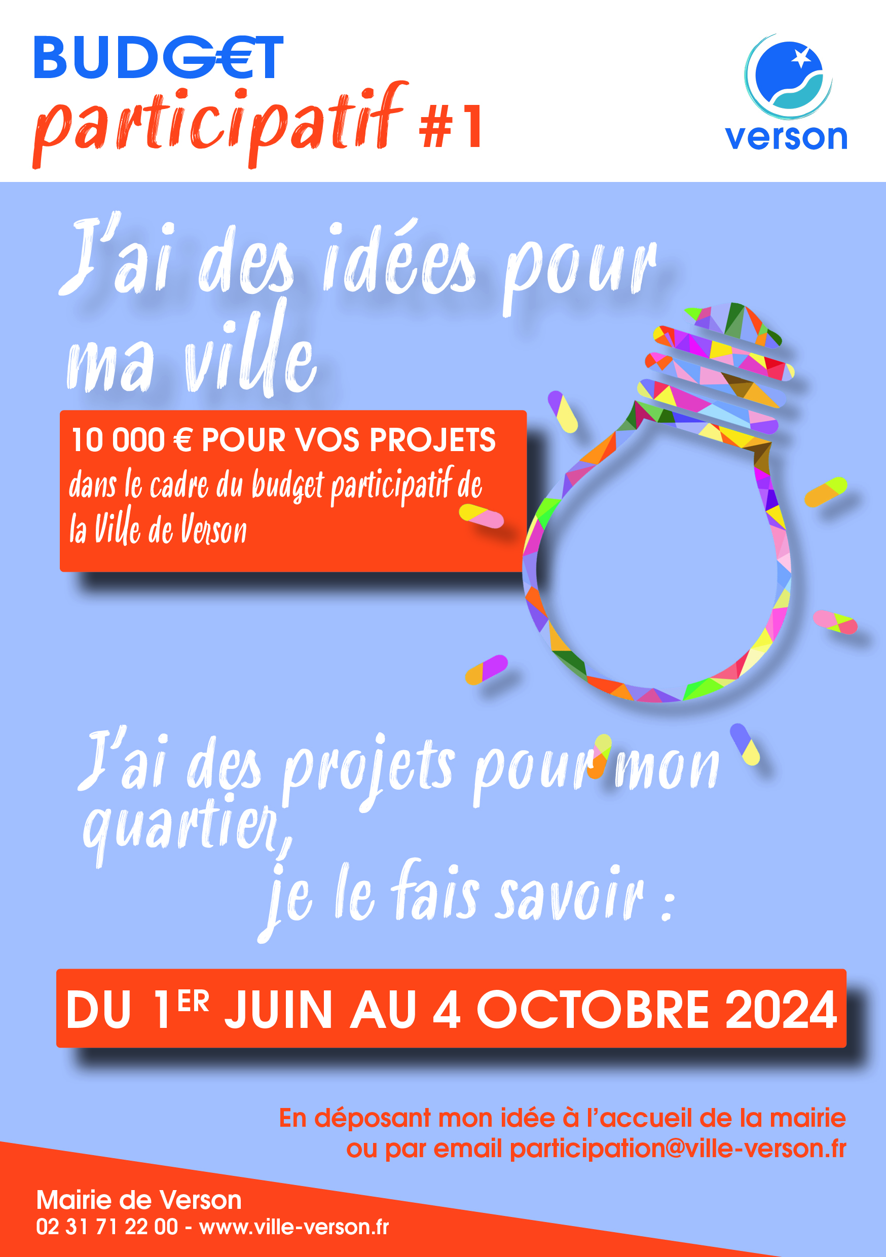 Budget participatif : j’ai des idées pour ma ville